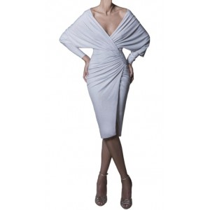 Rhea Costa Abito Glowing Jersey Midi Wrap Dress 20102DMDGLT - Nuova Collezione Primavera Estate 2020