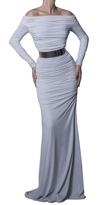 Rhea Costa Abito Ruched Jersey Gown 20103DLG - Nuova Collezione Primavera Estate 2020