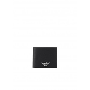 Emporio Armani Leatherette wallet with logo Y4R168YLA0E1 81072 BLACK - Fall Winter 2020 2021    
