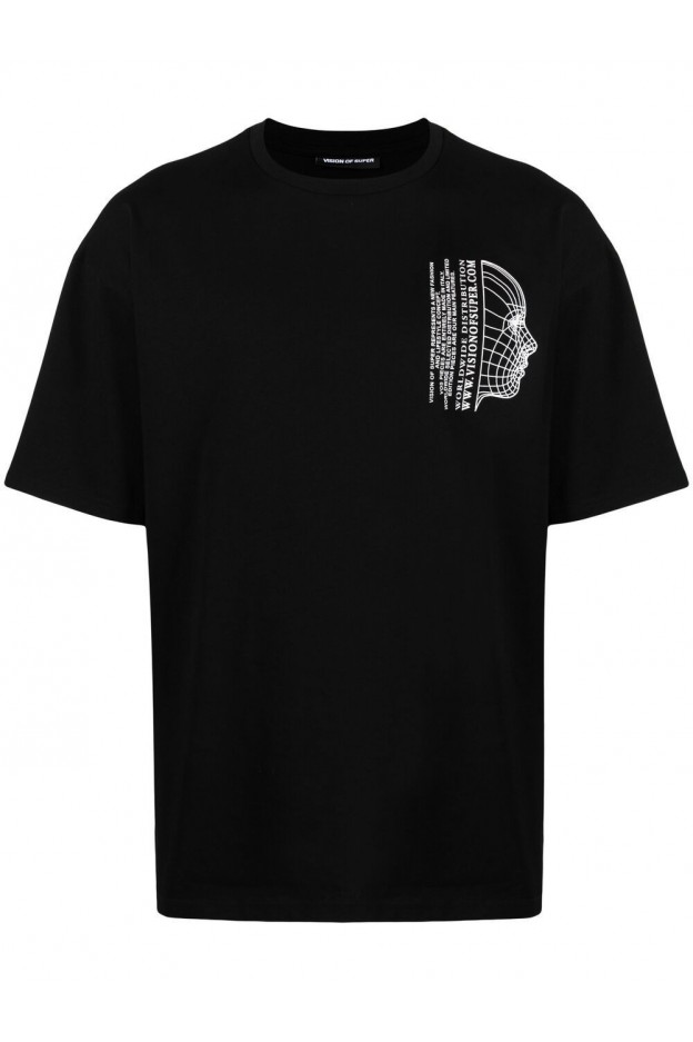 Vision Of Super T-Shirt Con Stampa VOSB1VIRTUAL BLACK - Nuova Collezione Primavera Estate 2021