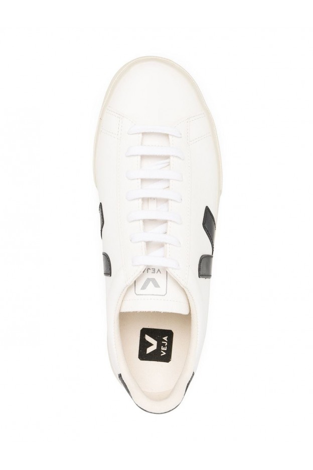 Veja Campo Low-Top Leather Sneakers CPM051537 WHITE/BLACK - New Season Spring Summer 2021