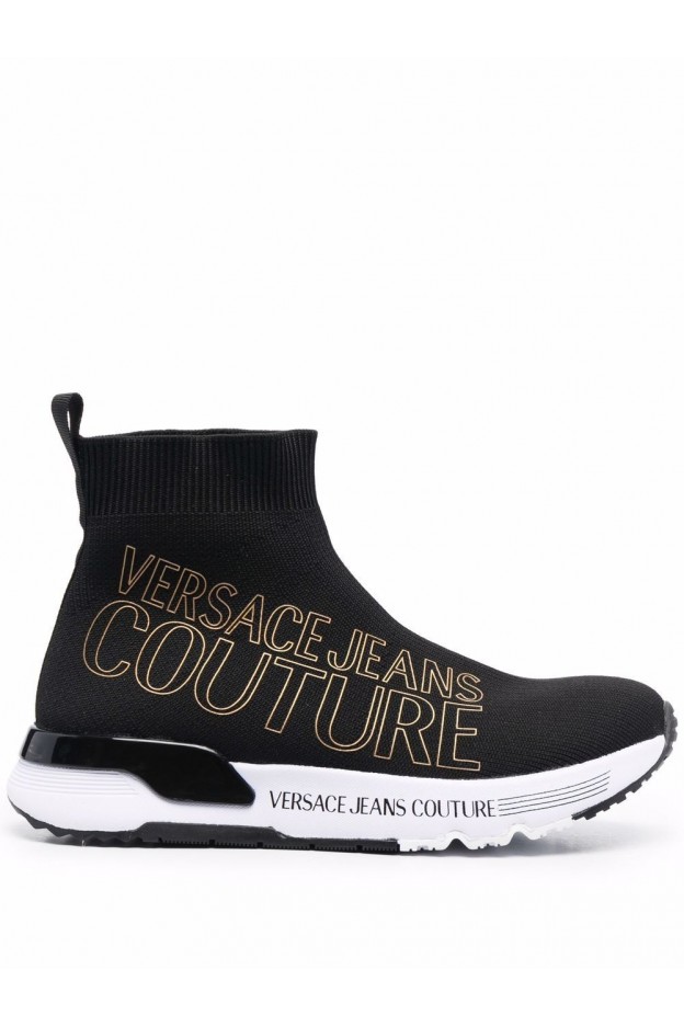 Versace Jeans Couture Sneakers A Calzino Con Stampa 71VA3SA1 ZS016 899 BLACK - Nuova Collezione Autunno Inverno 2021 - 2022