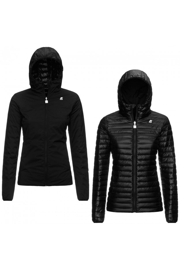 K-Way Lily Thermo Light Double K11198W USY Pure Black - Donna - autunno inverno 2021 - 2022