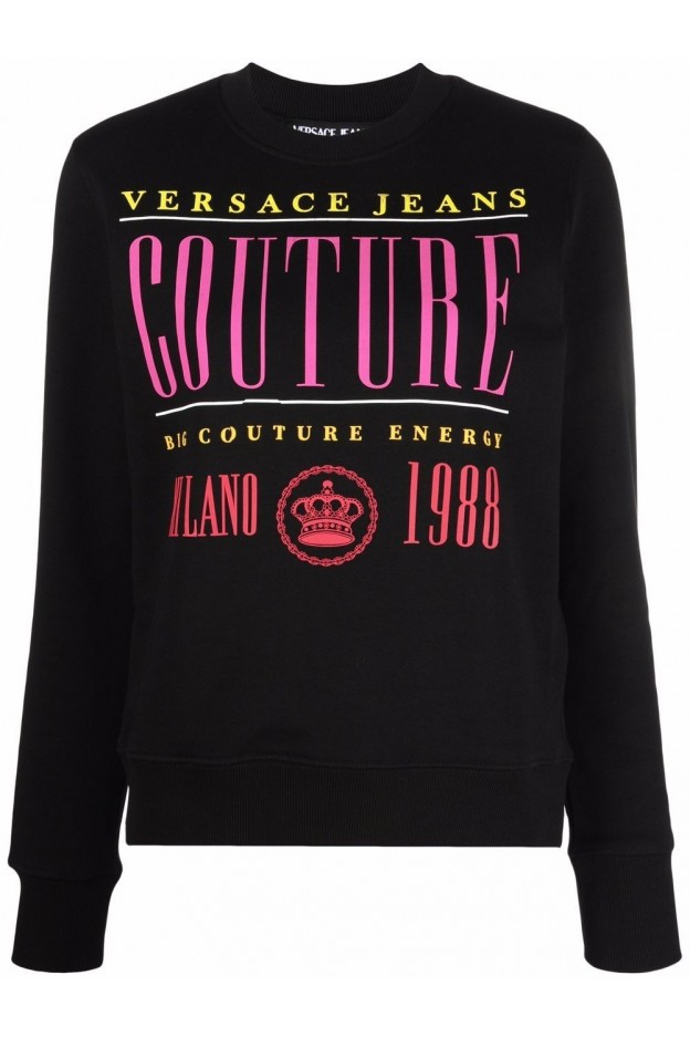 Versace Jeans Couture Felpa Con Logo  71HAIT22 CF00O 899 NERO
