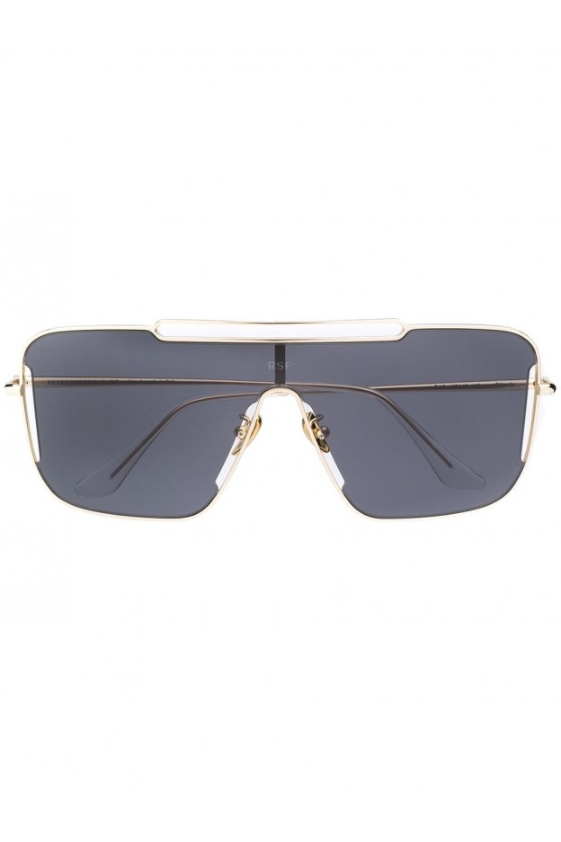 Super Sunglasses Occhiali Da Sole Ottanta  QAF OTTANTA BLACK Retrosuperfuture