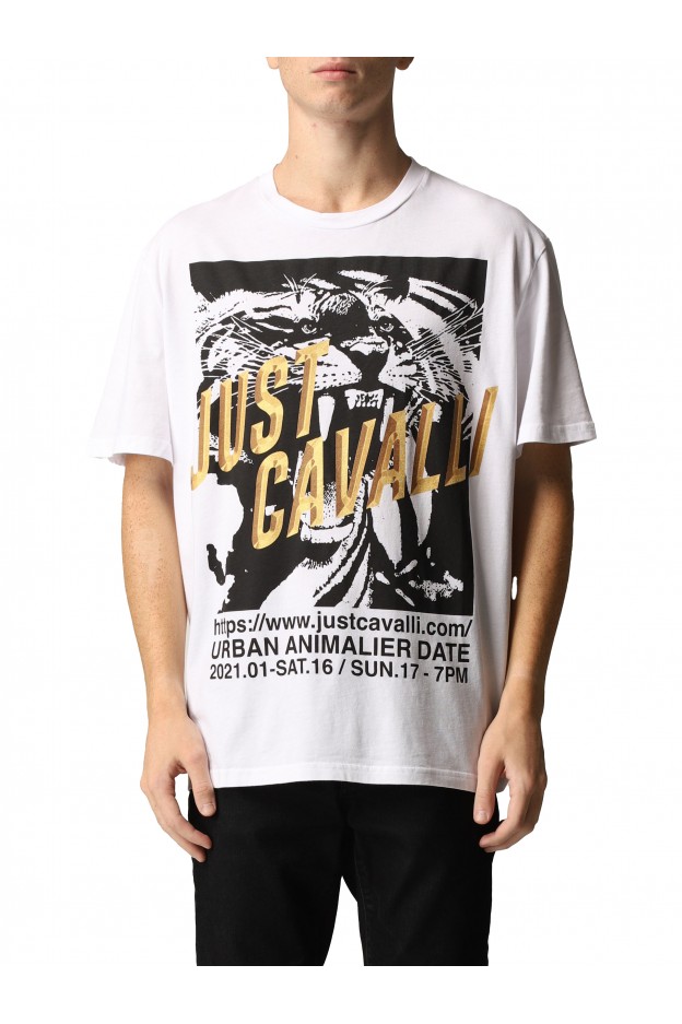 Just Cavalli T-shirt Just Cavalli Con Stampa S03GC0647 N20663 100