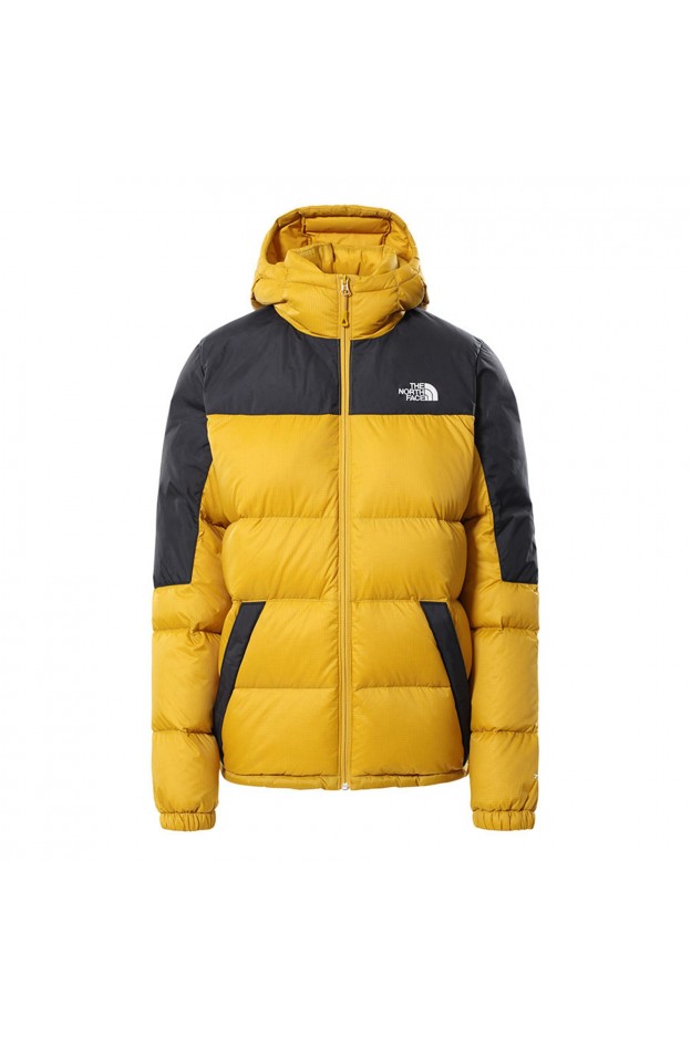 The North Face Woman Down Hoodie NF0A55H4YQR Yellow