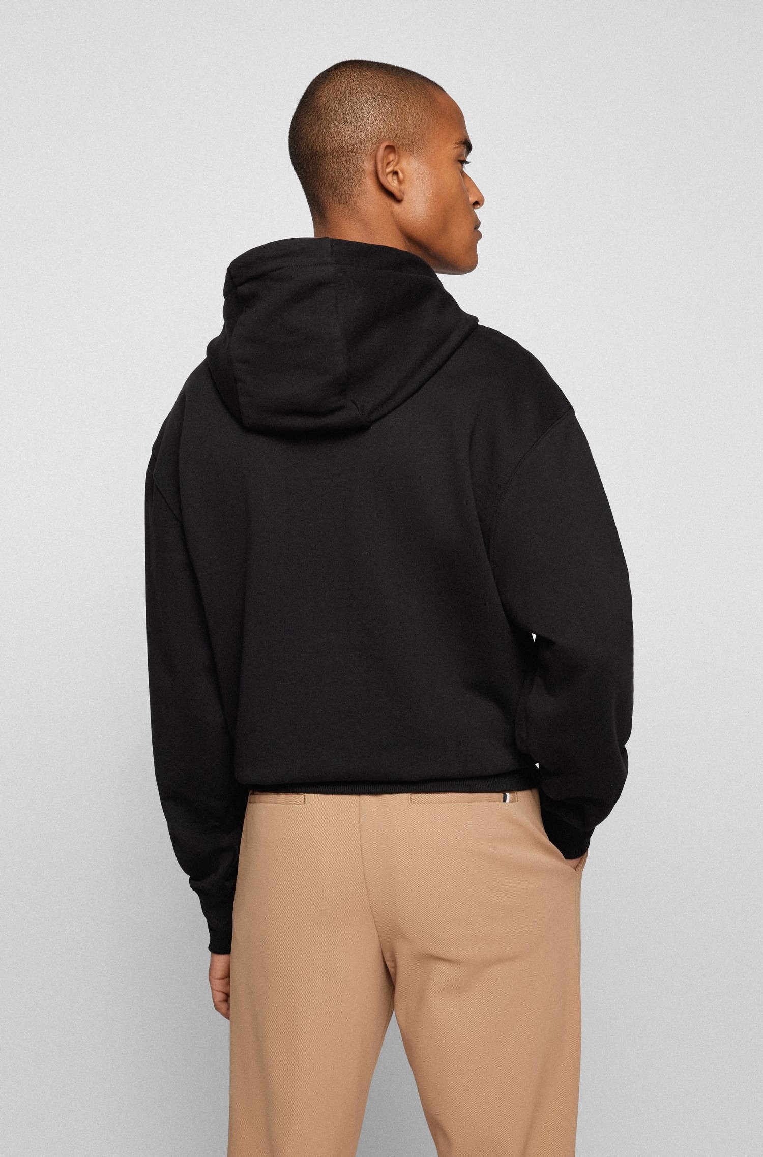 2022発売 ボス パーカー・スウェットシャツ メンズ アウター AUTHENTIC Zip-up sweatshirt black one 