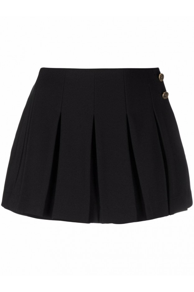 Versace Jeans Couture Pleated Mini Skorts 72HAD103 N0103 899 BLACK - Spring Summer 2022