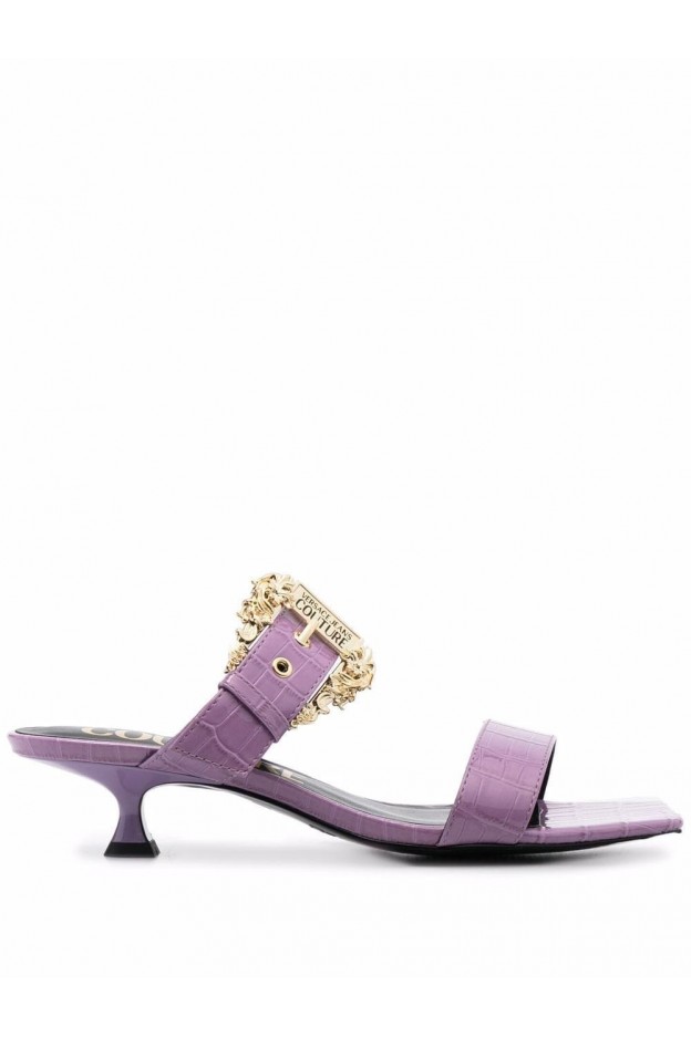 Versace Jeans Couture Baroque Couture1 Mules 72VA3S40 71965 302 LAVANDER - Spring Summer 2022