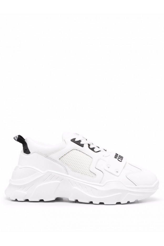 Versace Jeans Couture Panelled Chunky Sneakers 72YA3SC4 ZP094 003 WHITE + BLACK - Spring Summer 2022