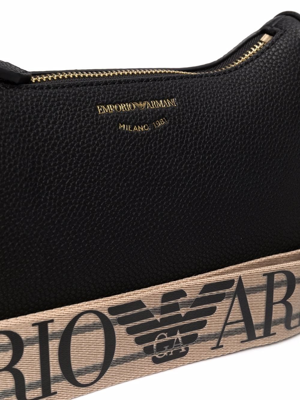 Emporio Armani Logo-Stamp Shoulder Bag Y3H293 YFO5B Black - Ariano ...