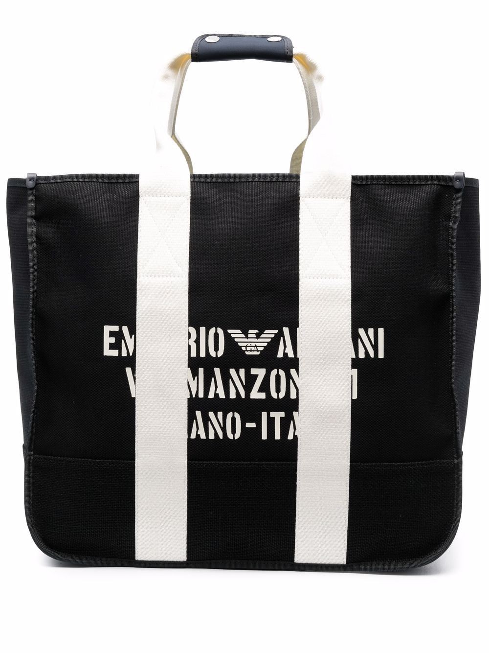 Emporio Armani Logo-Print Tote Bag Y4N135 Y112E 87077 NAVY/NAVY - Spring Summer 2022