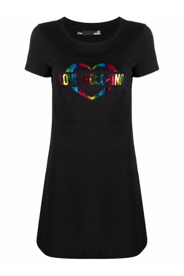 Love Moschino Abito Modello T-Shirt Con Stampa E 2 2W5 92 9 19M3876 C74 - Nero Primavera Estate 2022