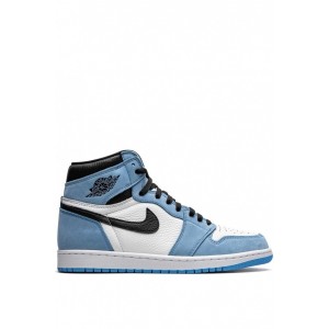 Nike Jordan Sneakers Alte Air Jordan 1 Retro 555088134 WHITE/UNIVERSITY BLUE-BLACK Primavera Estate 2022