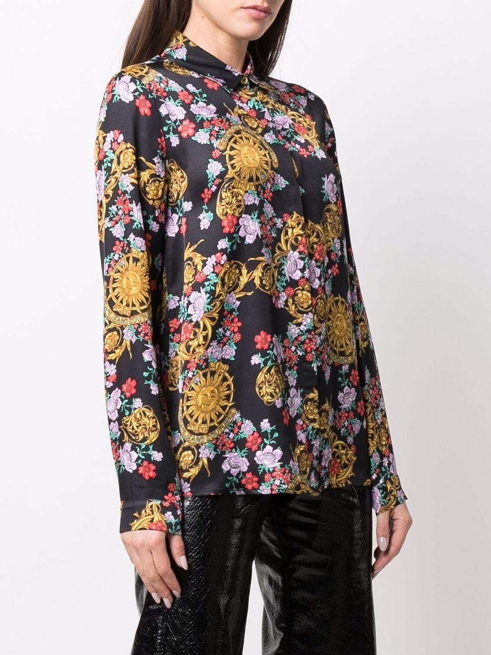 Versace Jeans Couture Baroque Print Button-Down Shirt 72HAL201 NS082 ...