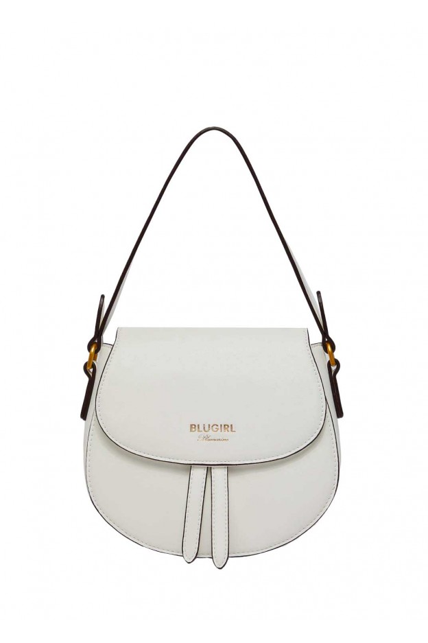 Blugirl Blumarine Saddle Shoulder Bag Spring Summer 2022 S00077-L0106 bianco