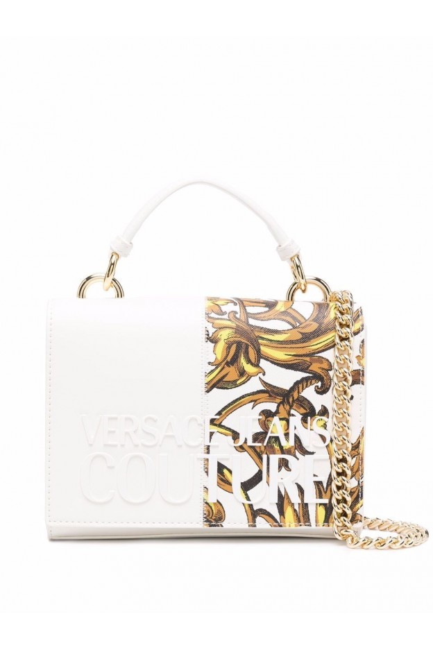 Versace Jeans Couture Baroque-Print Detail Bag 72VA4B43 ZS082 003 WHITE - Spring Summer 2022