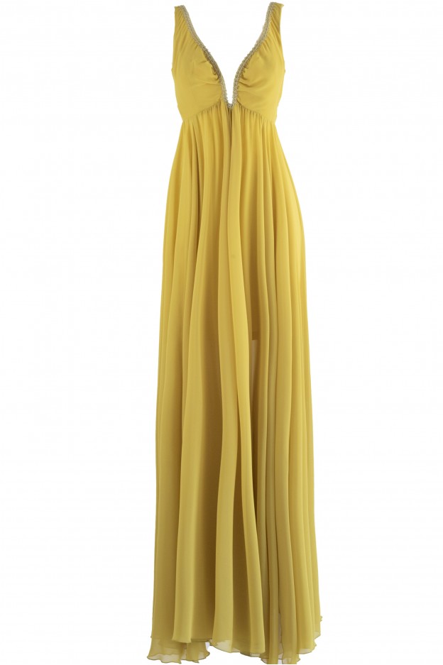 Forever Unique Dress TS23311 Yellow
