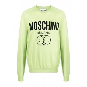 Moschino Logo Crew-Neck Jumper 0924 7002 - Green - Spring Summer 2022