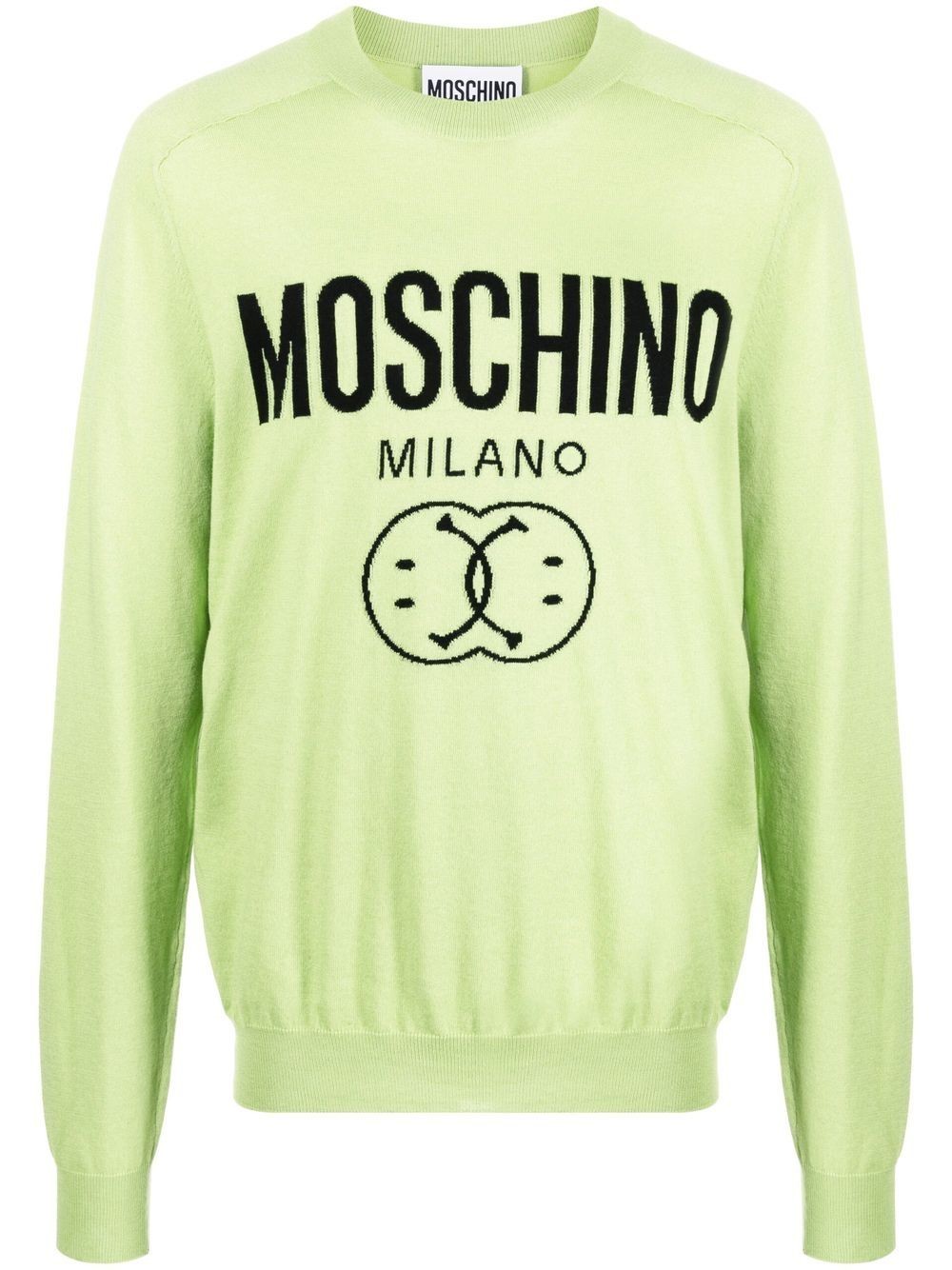 Moschino Logo Crew-Neck Jumper 0924 7002 - Green - Spring Summer 2022