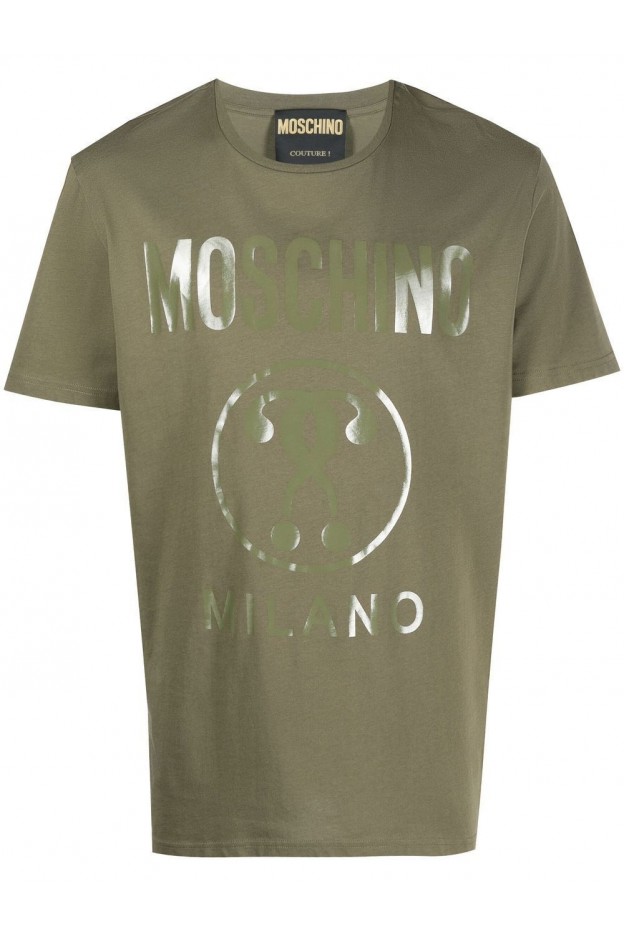 Moschino T-Shirt Con Stampa A07037041 0443 - Verde Primavera Estate 2022