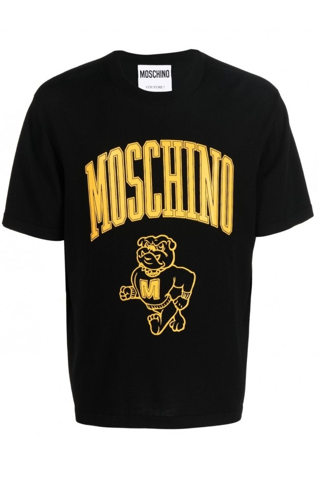 Moschino Logo-Print T-Shirt 0733 7045 - Black
