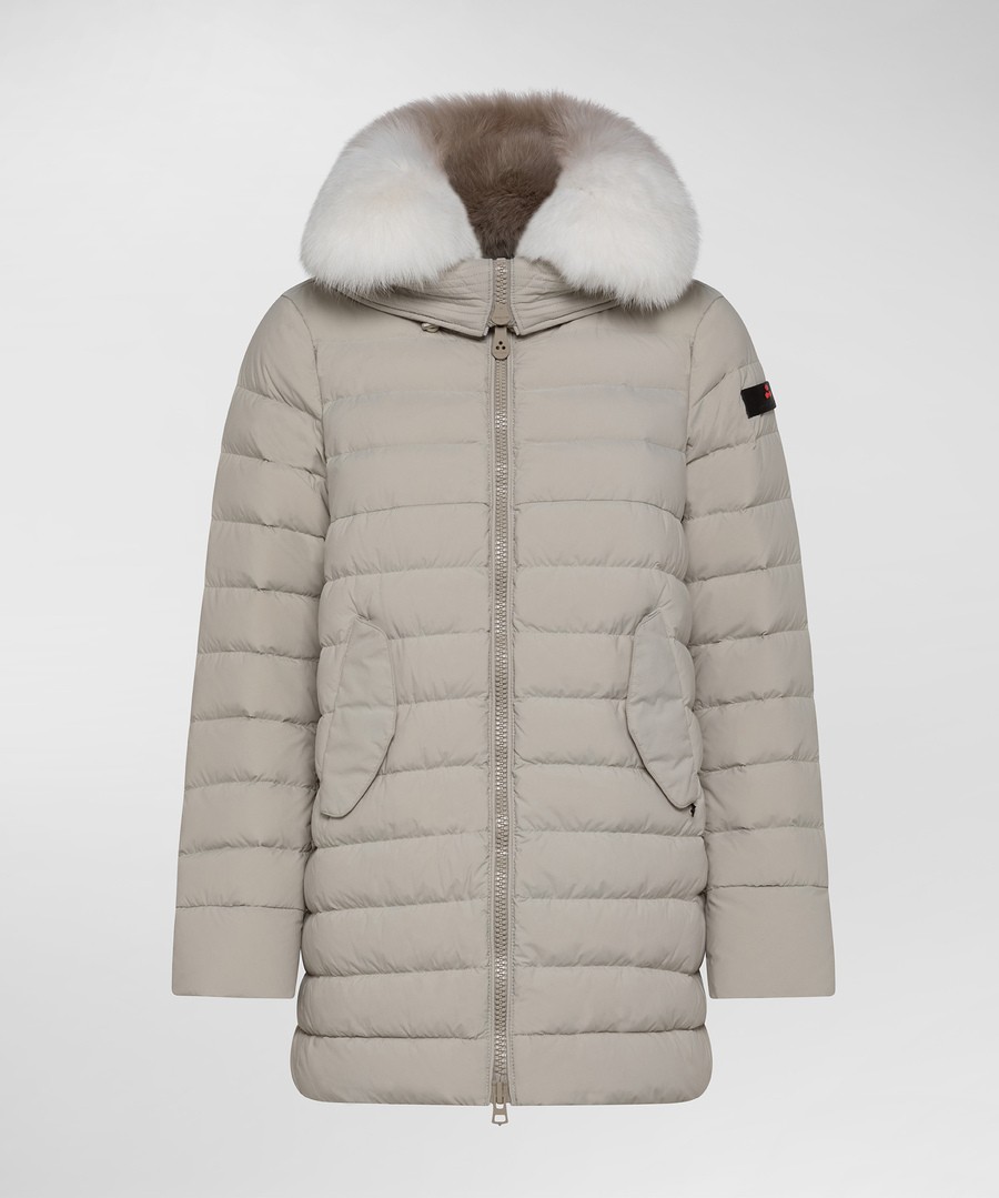 Peuterey Itoka ML Fur Long down jacket with Mist fur PED401701190986736