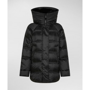 Peuterey Takan MQ 02 Fur Down Jacket Fashion and Functional Jacket Black PED337201180967NER